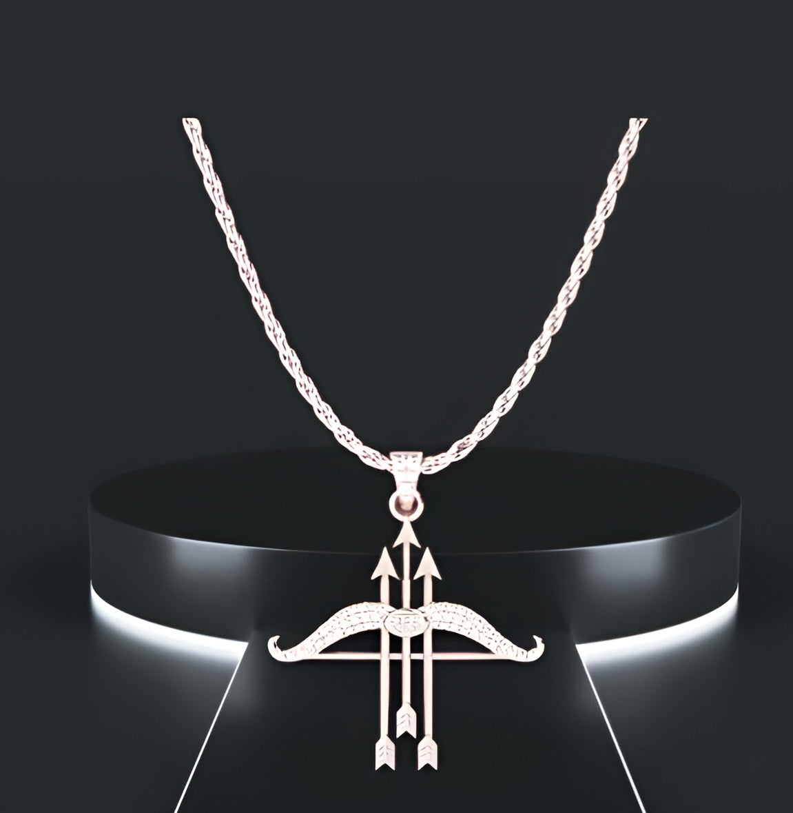 Ram Dhanush Silver Pendant Chain